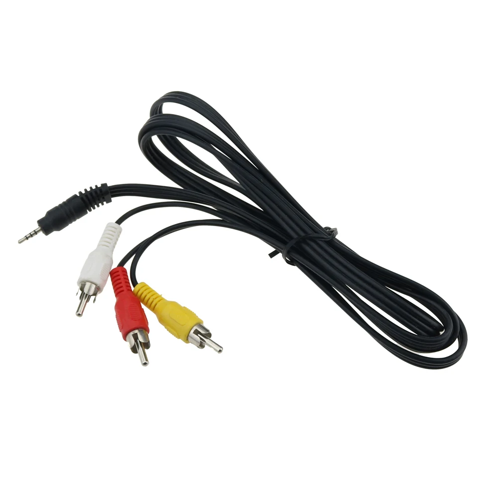 Cltgxdd 5 футов/1 м 2 мм разъем штекер к 3 RCA Аудио Видео AV выход кабель 4 полюсный ТВ