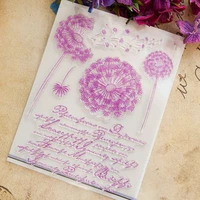 dandelion clear stamp transparent seal diy scrapbooking card making clear silicone stamp crafts supplies new stamps 2021