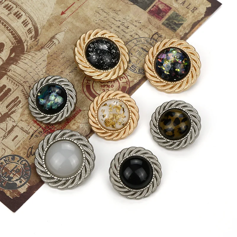 5 шт. повседневные Костюмы с круглыми металлическими пуговицами куртка M 08 из