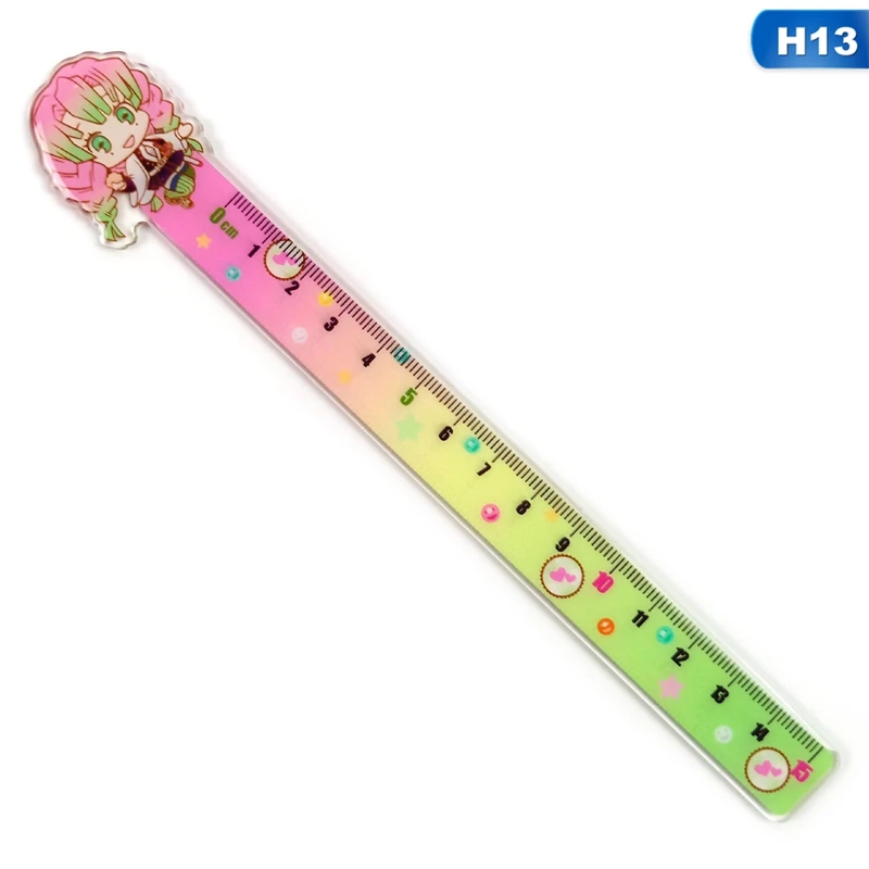 

1Pcs Anime Demon Slayer: Kimetsu No Yaiba Kamado Tanjirou Cosplay Ruler For Office School Kids Students Stationery
