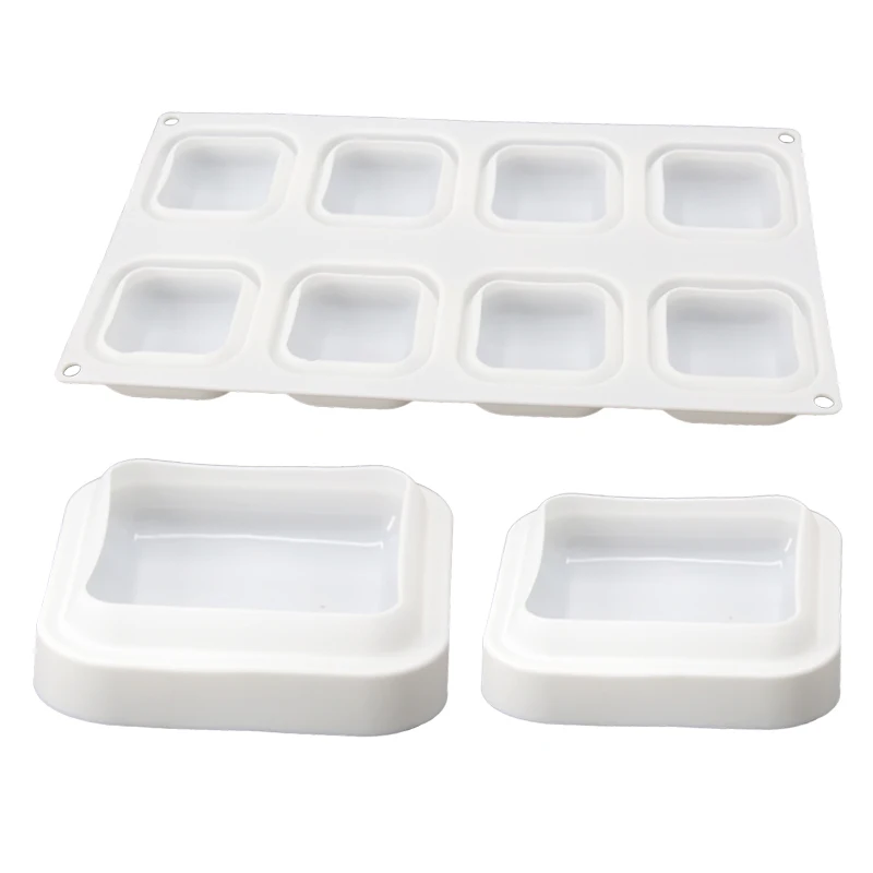 3 шт Силиконовые 3D драгоценные камни квадратная форма для выпечки торта кубиков