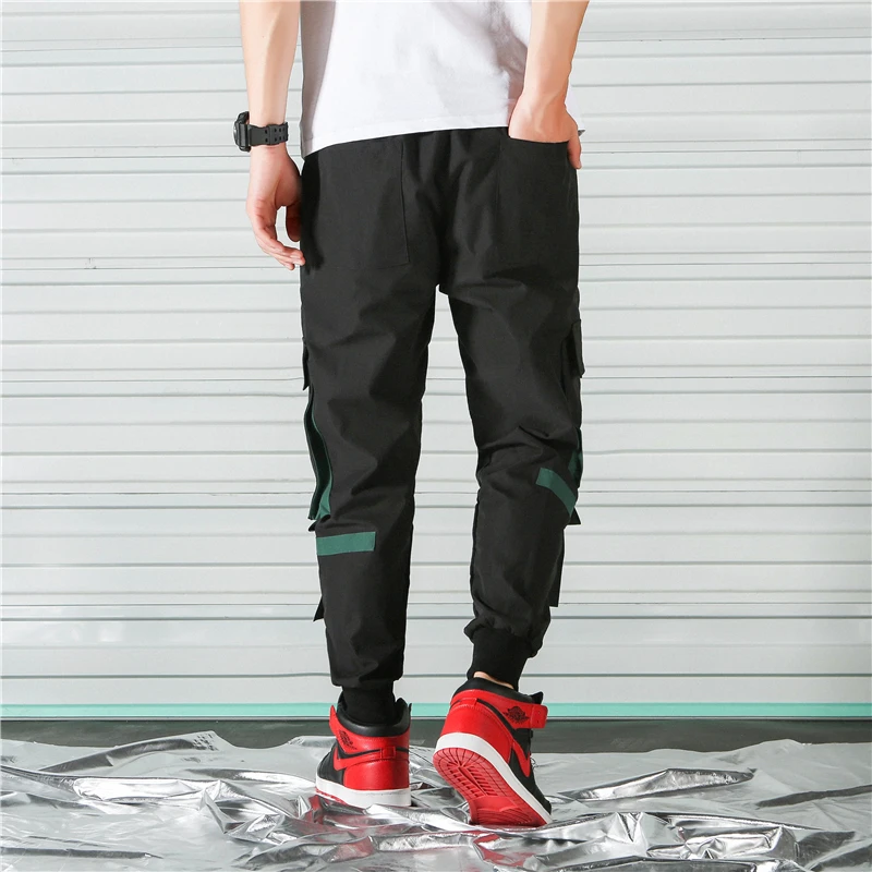 HCXY 2021 Mens autumn and Winter Pants Thick Warm Cargo Casual Loose Fur Trousers Pockets Overalls pants for men | Мужская одежда