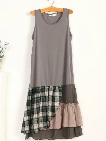 Милое летнее винтажное платье в стиле девушки Мори преппи женское повседневное