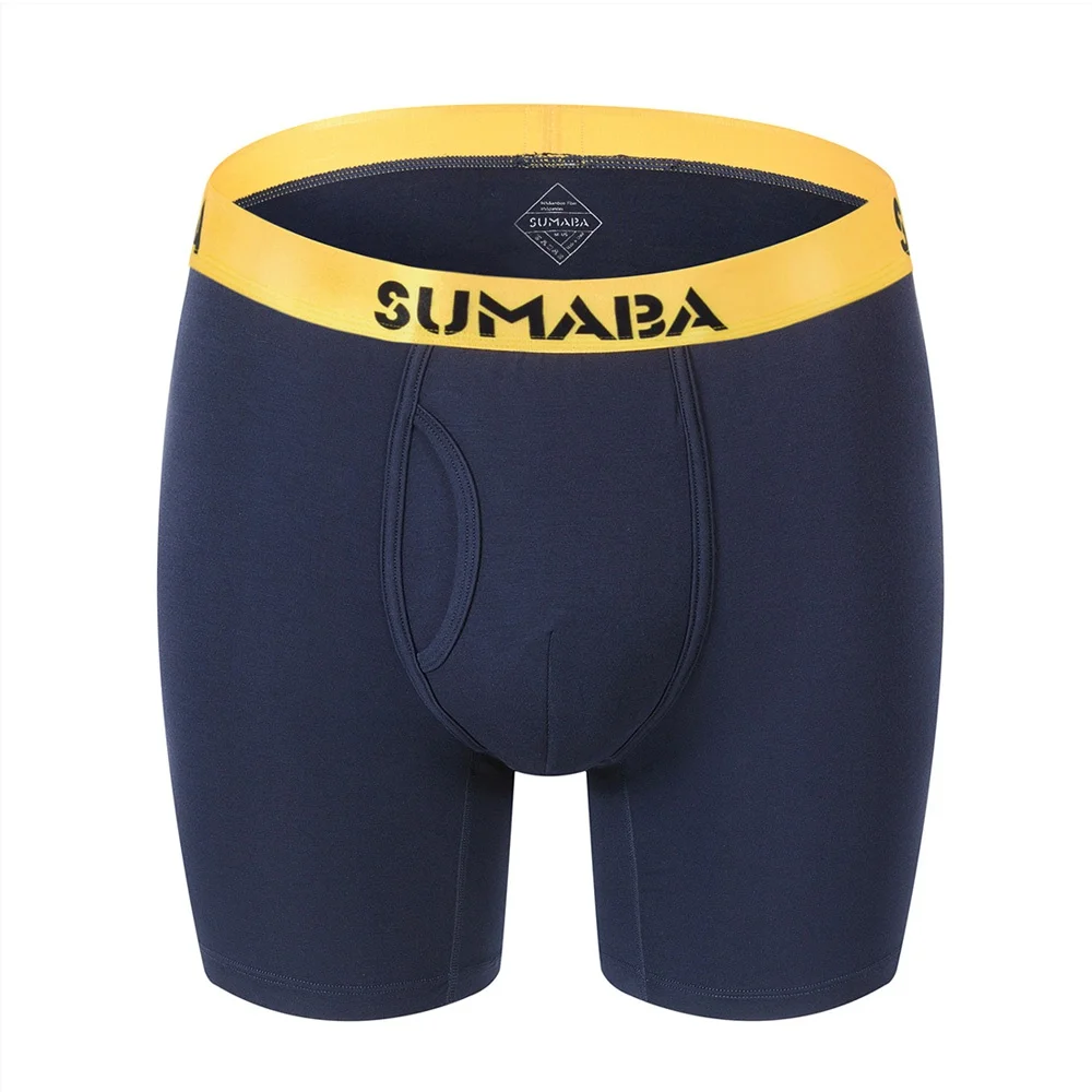 3-Pack Men's Boxer Briefs Underwear Set Fashion Trend Youth Ventilation Mens Boxer Shorts Bamboo Bodysuit Male Panties Shorts