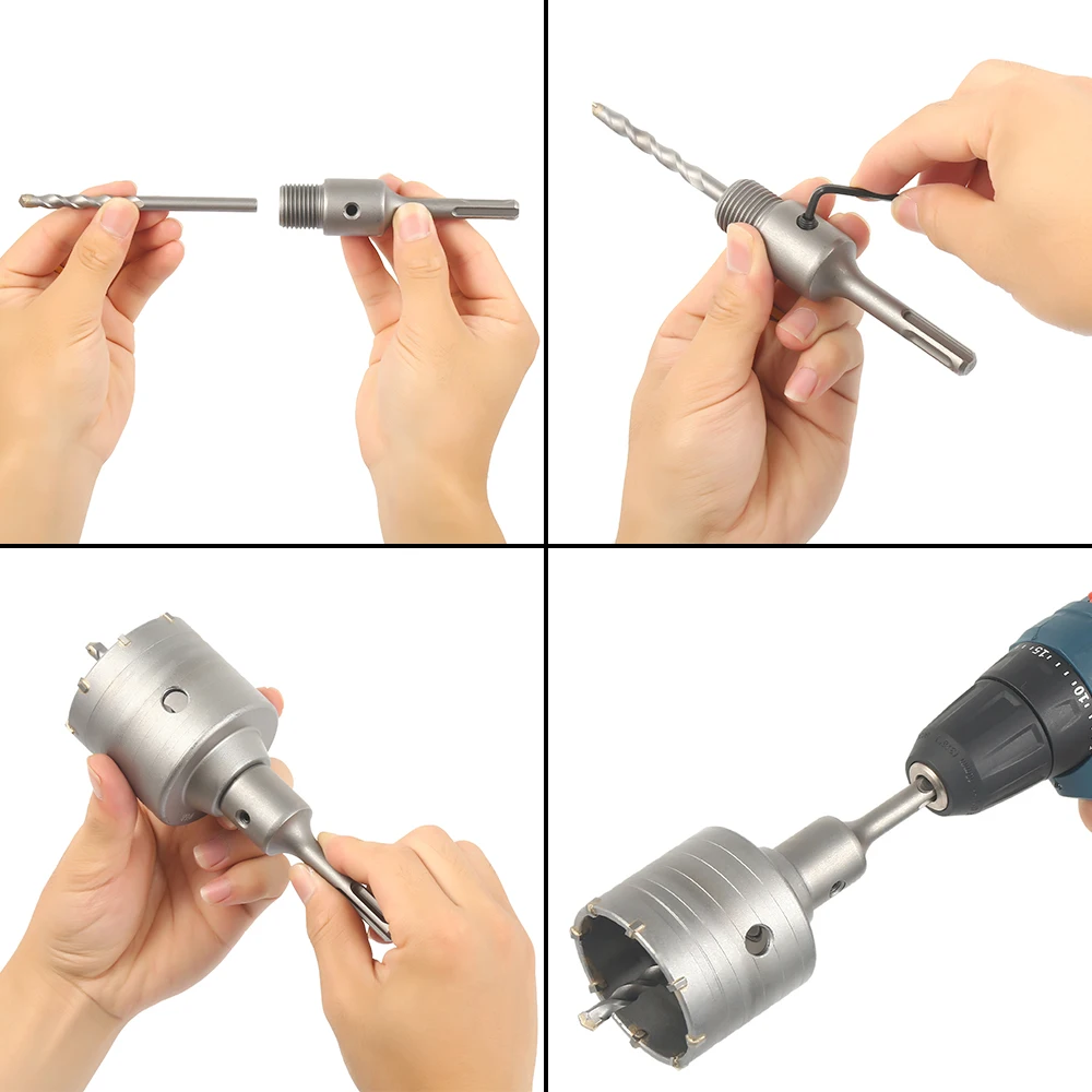 Хвостовик Сверло 68 мм настенное отверстие пилы 110 стержень для Бетон цемент