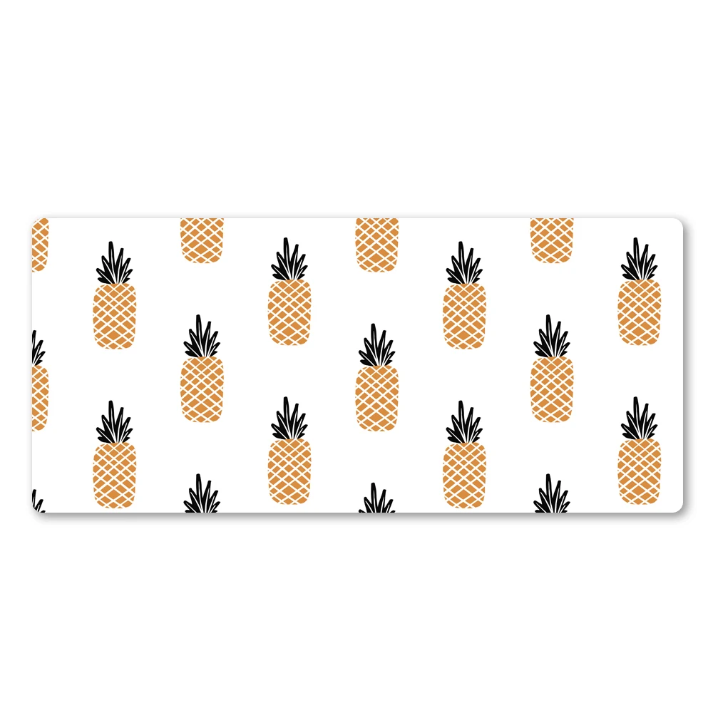 Hot-selling Fruit Department Mouse Pad Personality Simple Atmosphere Pineapple Image RubberPpad High Quality Large Table Mat |