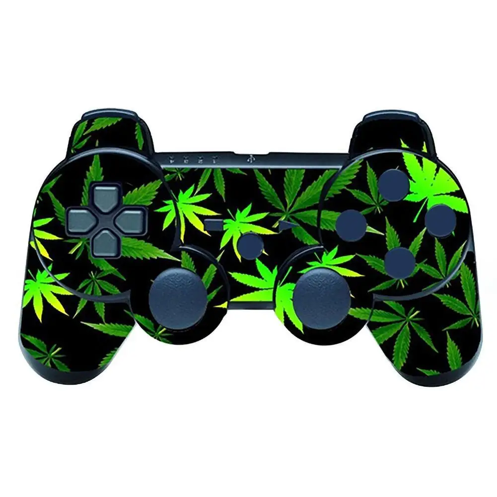 

Наклейка с зелеными листьями для контроллера PS3, защитная пленка для экрана пульта дистанционного управления Playstation 2021