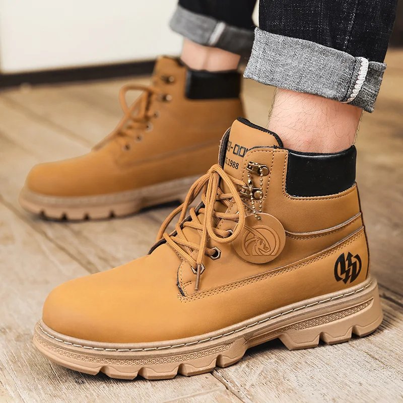 

Мужские ботинки Martens, осенне-зимние ботинки на платформе, со шнуровкой, 2021