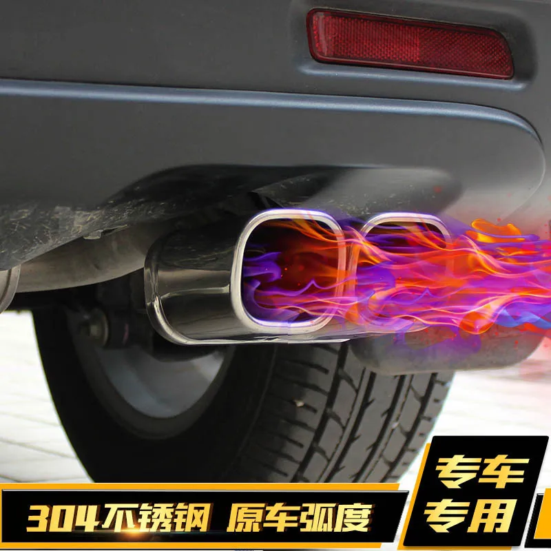 

High-quality stainless steel Car muffler tail throat modification For Suzuki alivio 2015 2016 2017 2018 Car Accessories