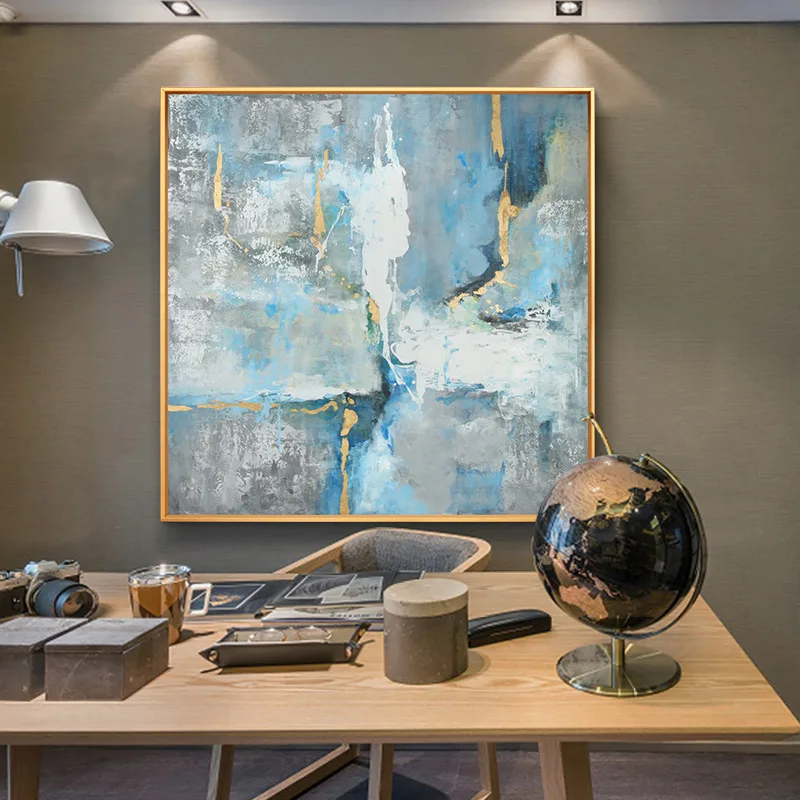 

Hand-painted Abstract Oil Painting Decorative Painting Modern Minimalist Entrance Hallway Mural Paintings Living Room Light Luxu