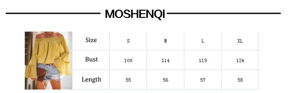 MOSHENGQI, элегантная женская блузка с оборками, шифоновые топы с открытыми плечами, повседневные рубашки с длинным рукавом, Летние Осенние женские блузки и топы