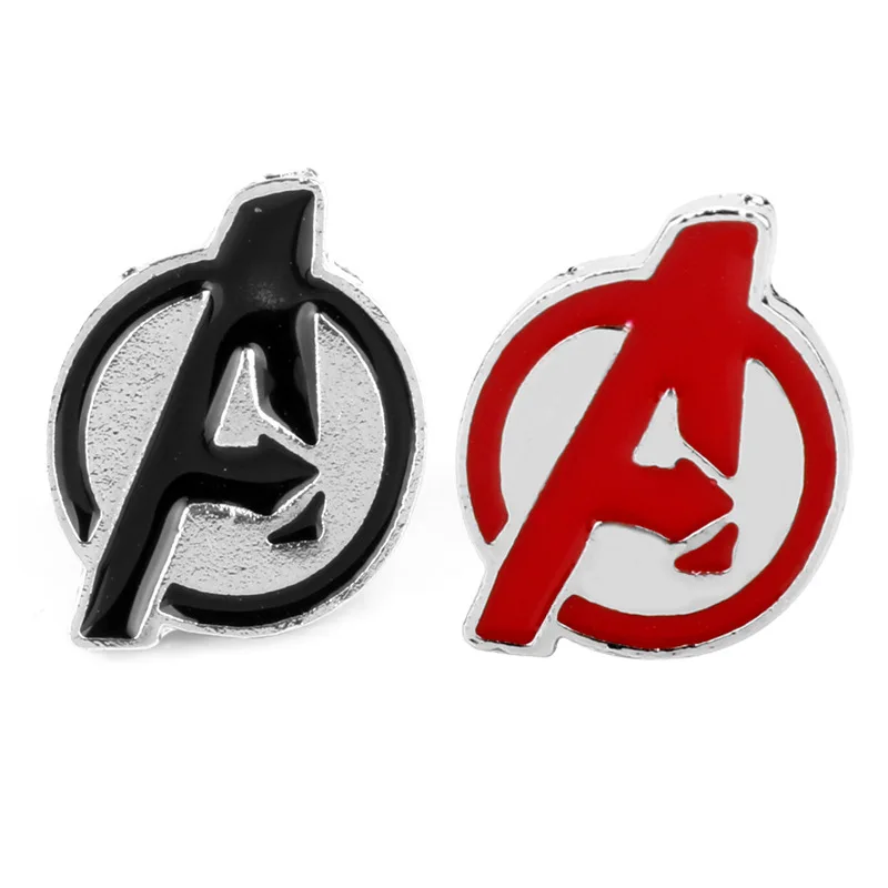 Марвел Мстители логотип супергерой эмалевая брошь со щитом значок модная