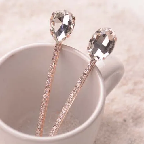 (2 шт./лот) необычная заколка для волос с кристаллами Стразы микс женских