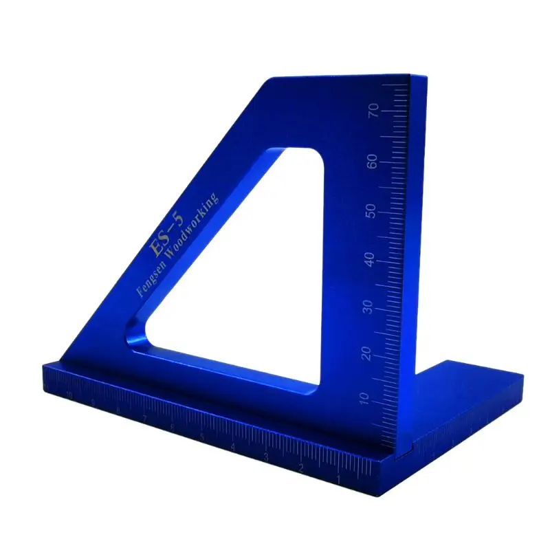 

ES-5 Woodworking Carpentry Ruler Measurement Square Layout Miter Triangle Ruler M17E