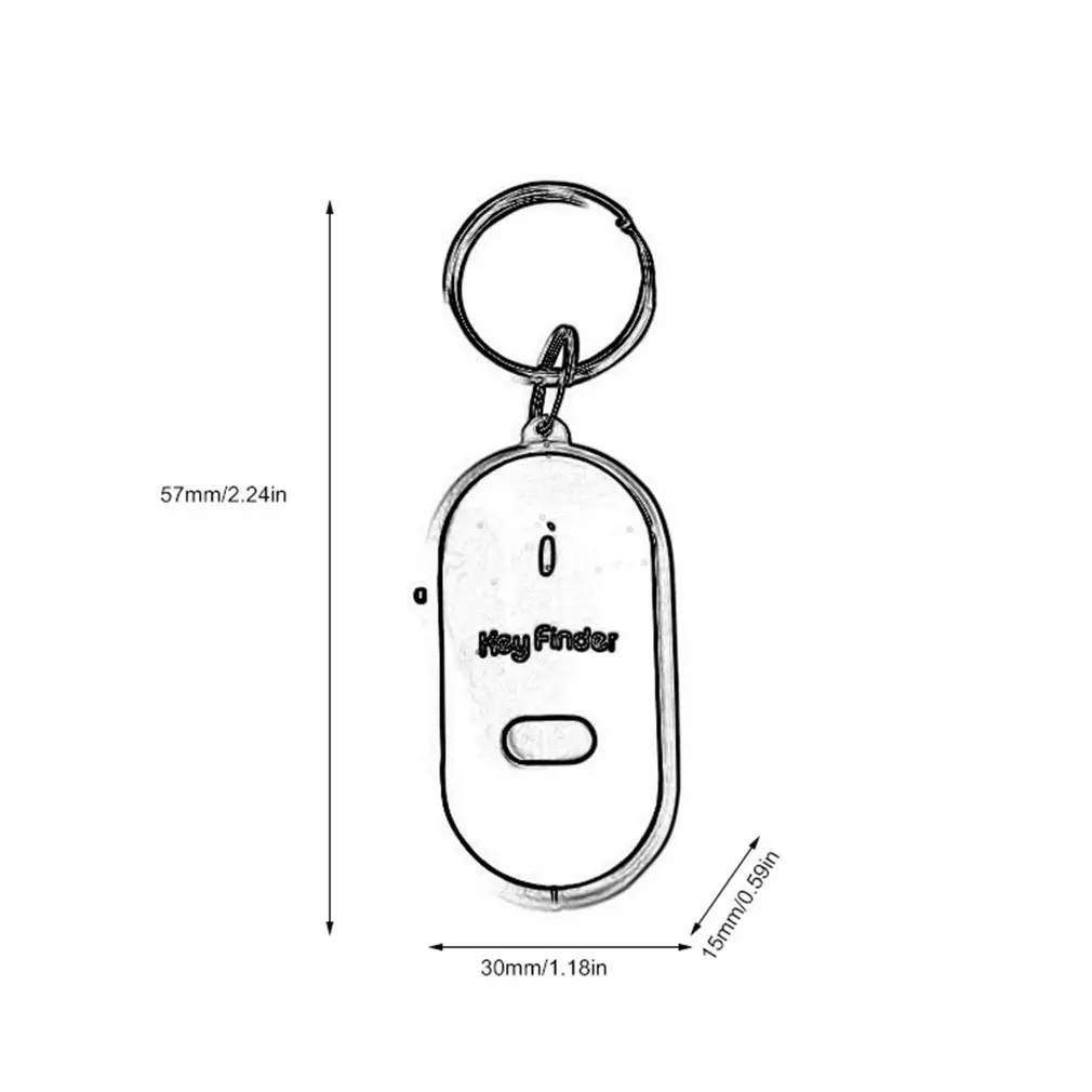 

Portable Size Anti-lost Whistle Key Finder Flashing Beeping Remote Kids Key Bag Wallet Locators Child Alarm Reminder
