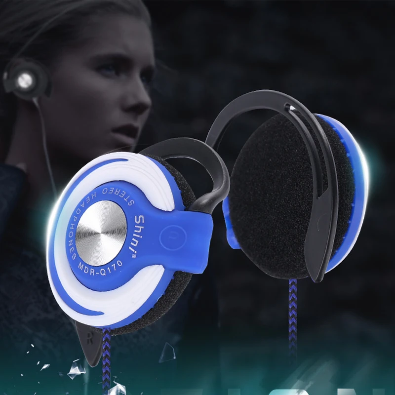 

Shini Q170 3.5mm Over-ear Headphones Wired Headphones HIFI High Bass Music Earphone Adjustable Ear Hook Headphones y2k For Phone