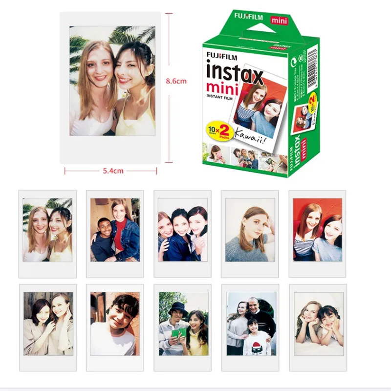 Fujifilm Instax Mini 9 пленка с белым краем 3 дюйма для LiPlay Link Polaroid FUJI мгновенная фотобумага