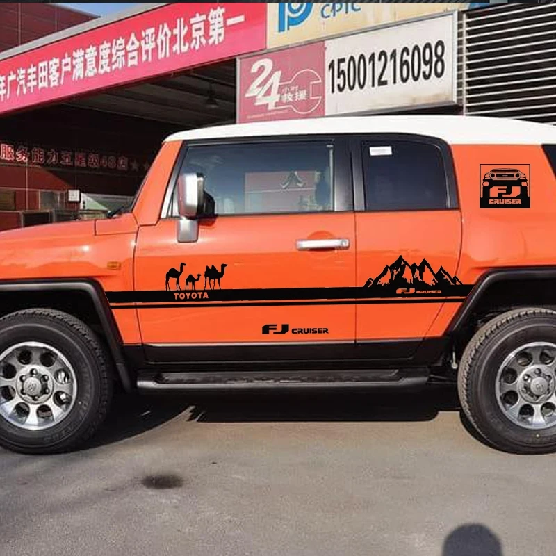 Lsrtw2017 кузова автомобиля Стикеры для Toyota FJ Cruiser 2007 2008 2009 2010 2011 2012 2013 аксессуары