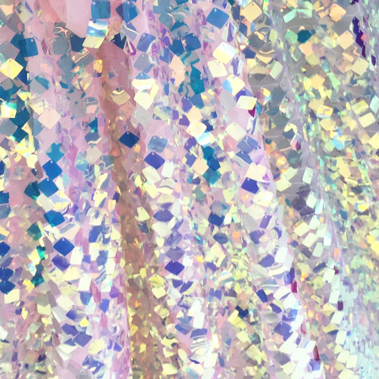 

Импортная Лазерная Иллюзия розовая квадратная рамка Блестки Ткань платье одежда для свадебной съемки фон сценическая ткань