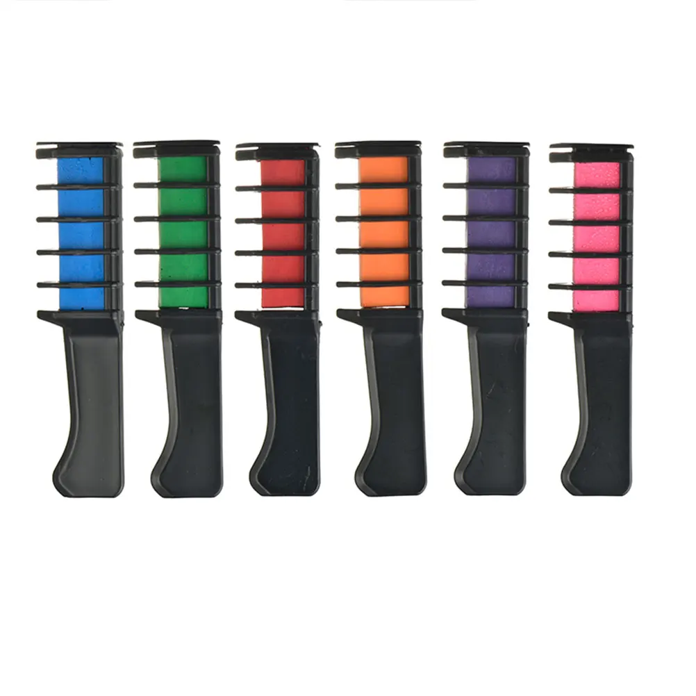 Щетка для волос расческа мини Временная цветная краска Расческа девочек