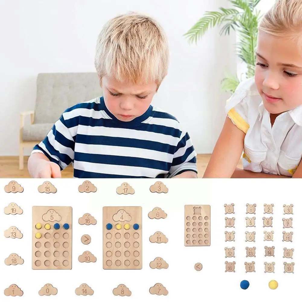 

Educational Wooden Toys For Kids Board Math Fishing Count Numbers Matching Digital Shape Match Early Education Toy D3k7