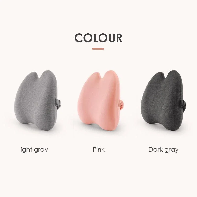 

Upgrade Lumbar Chair Cushion Pillow with Adjustable Belt Memory Foam Design for Lower Back Pain Relief DropShipping