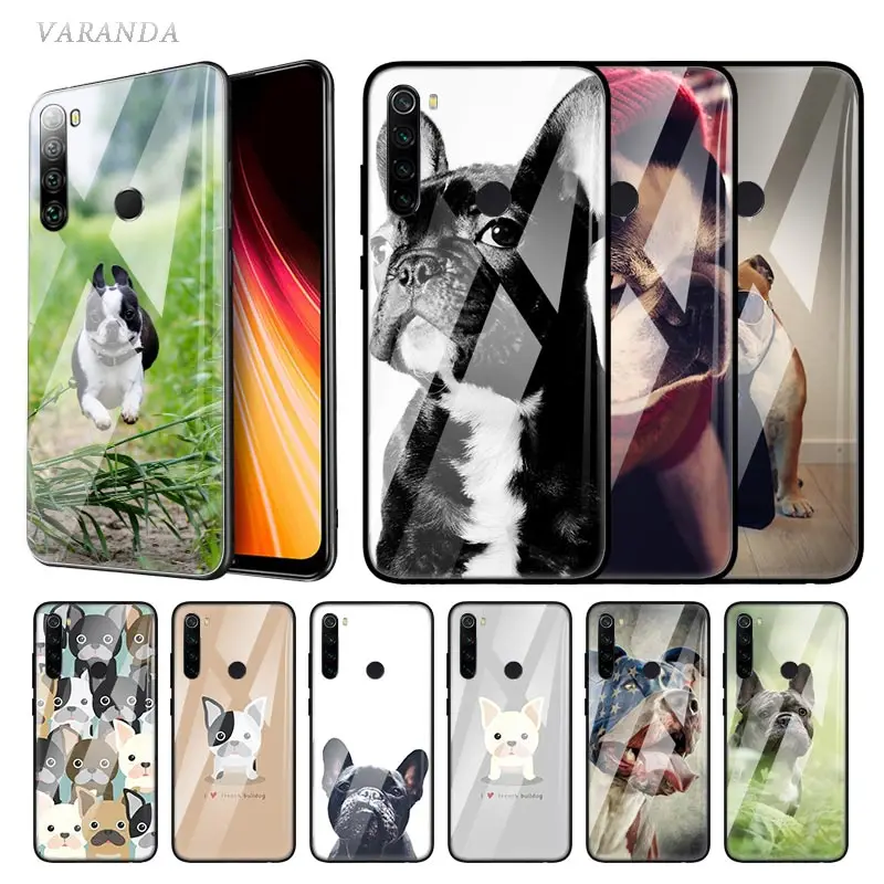 Стеклянный чехол с французским бульдогом для Xiaomi Redmi Note 8T 9S 9 7 8 6 9A 9C 8A Mi A3 CC9 9T 10 Pro