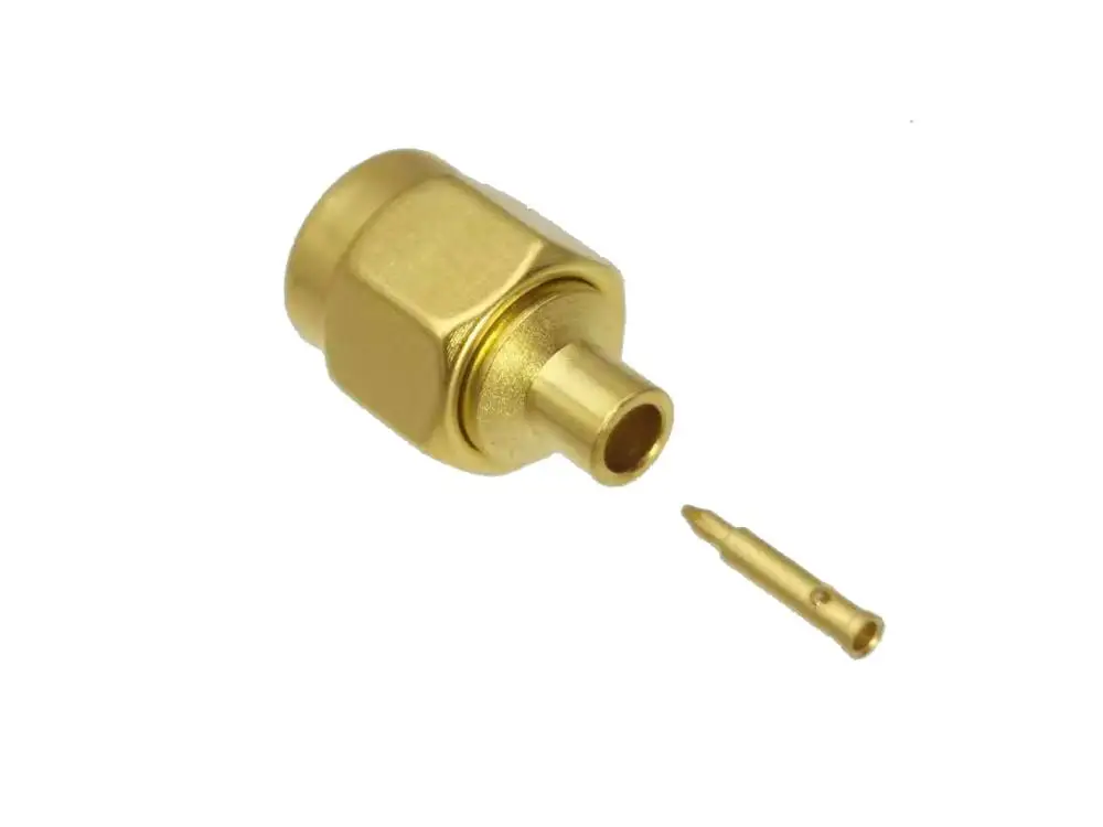 Разъем SMA штекер припой для полужесткого кабеля RG405 0 086&quot|plug connector|sm plugplug male |
