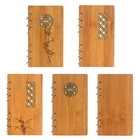 Записная книжка с отрывными листами, А6, Деревянная обложка