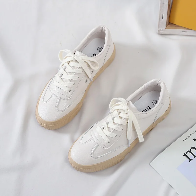 

Spring Women Flats Sneakers Shoes Women's Fashion Flat White Comfortable Casual Sport Running Vulcanize Sport Shoes Female