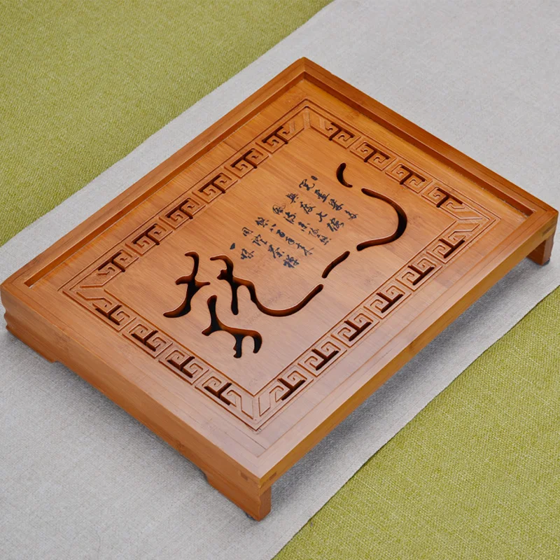 [GRANDNESS] Искусственный деревянный бамбуковый поднос для чая Gongfu сервировки