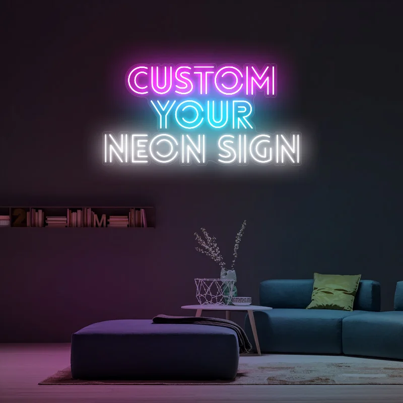 

Неоновая светодиодная вывеска с логотипом на заказ, декоративный светильник для комнаты, стены, свадьбы, вечеринки, дня рождения, спальни, д...