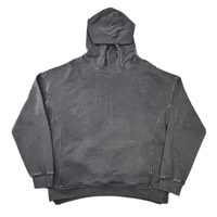 kanye relaxed fit washed heavy cotton hoodie side slits concealed pocket autumn hip hop raglan streetewear four colors