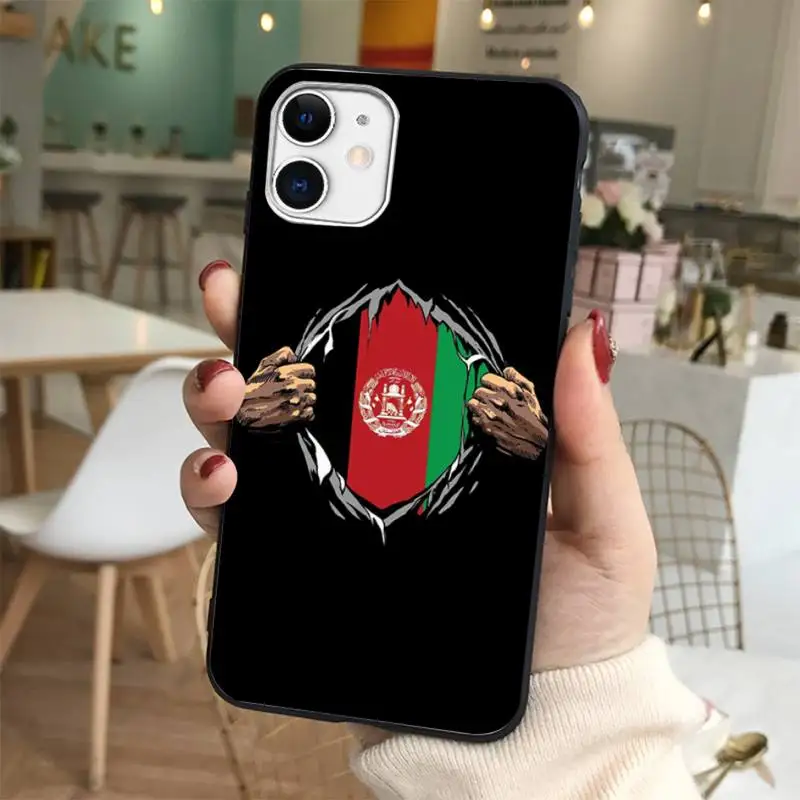 Чехол для телефона Yinuoda с афганским флагом iPhone 11 12 13 mini pro XS MAX 8 7 6 6S Plus X 5S SE 2020 XR -