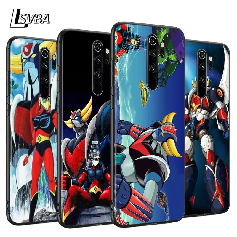 

UFO Robot Grendizer Anti-Fall Phone Case For Xiaomi Redmi Note 9 9S Max 8T 8 7 6 5 Pro 5A 4X 4 Soft Black Cover Capa