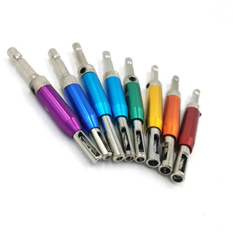 

Carpentry Hinge Drill Workshop Tool Parts 7pcs Self Centering Hardware