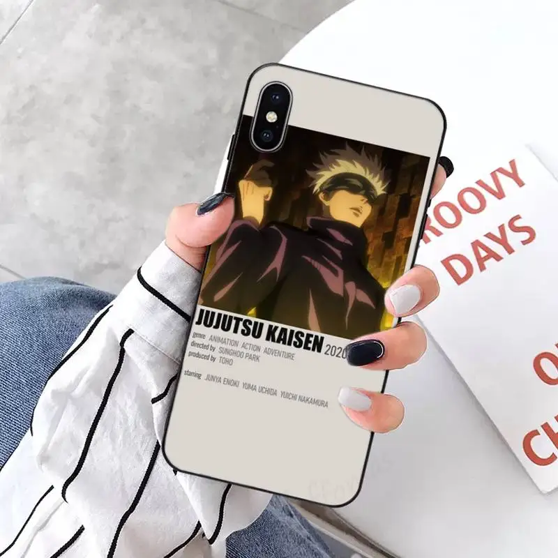 

Jujutsu Kaisen Satoru Gojo anime Phone Case for iPhone 11 12 pro XS MAX 8 7 6 6S Plus X 2020 XR Mini