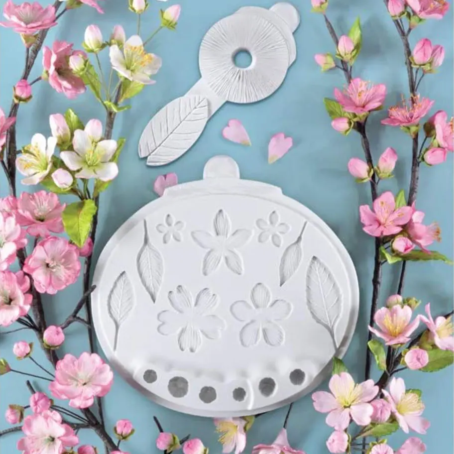 Цветущей &! Силиконовая форма для жилок в штамповый торт декоративные