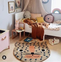 nordic style childrens room cartoon leopard animal carpet alien thickened bedroom bed baby play mat