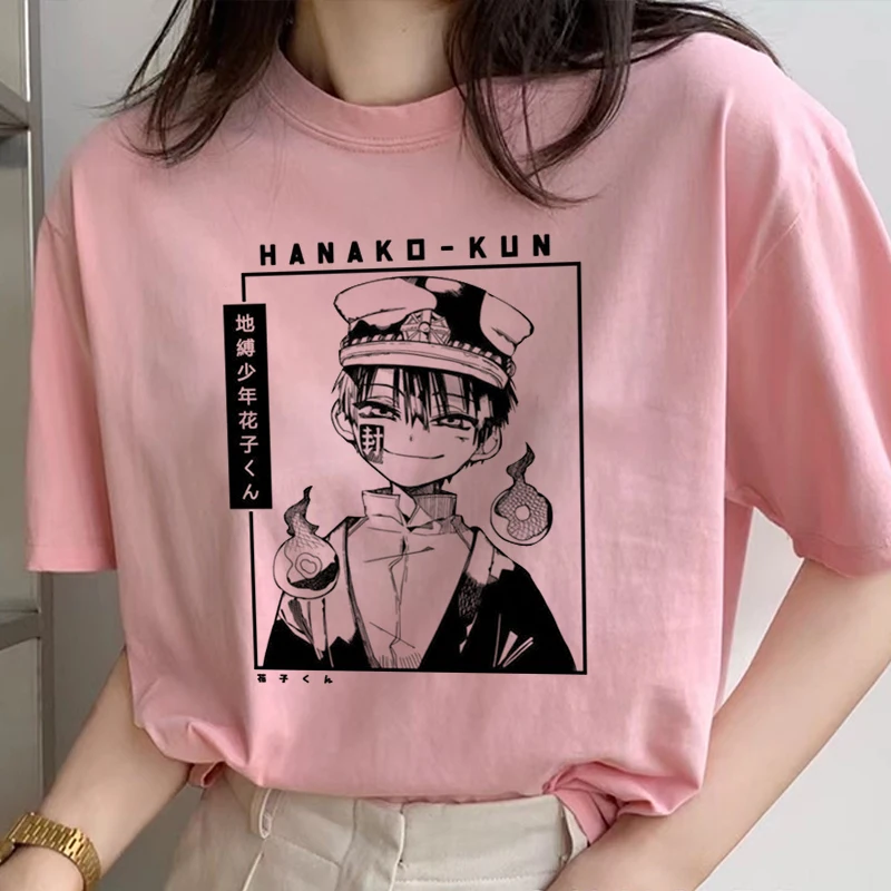 

Hanako Kun Japanese Anime Kawaii T Shirt Shaman King Toilet Bound Harajuku Streetwear Tops Tees Women Oversized Female Tshirt