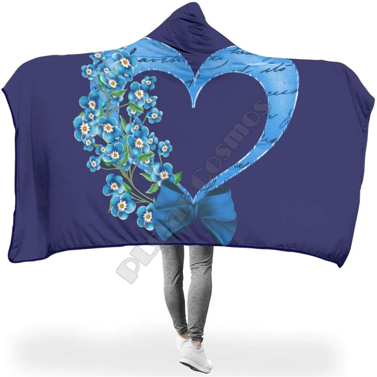 

Valentine's Day 3d Printed Hooded Blanket Adult Kids Sherpa Fleece Blanket Cuddle Offices in Cold Weather Gorgeous 03