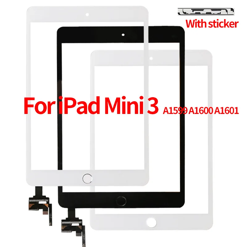 Для iPad mini 3 кодирующий преобразователь сенсорного экрана в сборе сменная