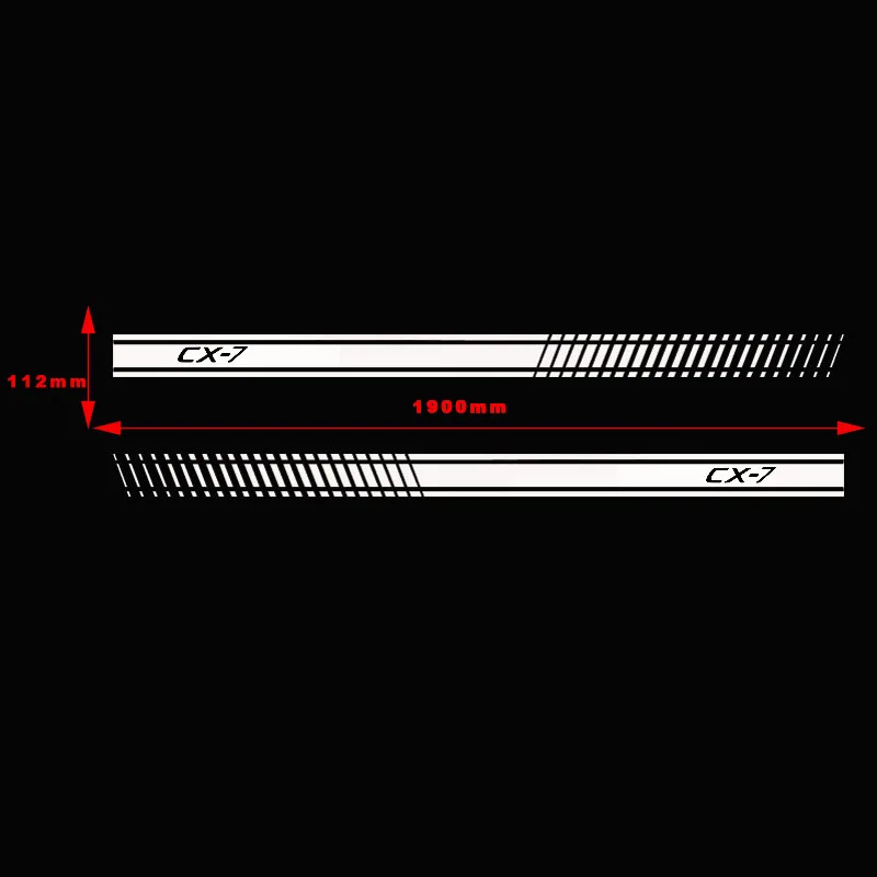 Stylish car door side sticker vinyl body decal racing stripe for Mazda CX7 Cx-7 Car accessories | Автомобили и мотоциклы