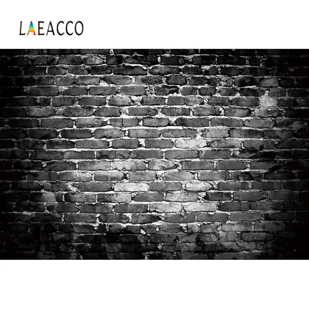 

Фон для фотосъемки Laeacco с изображением черной кирпичной стены, рождественской тематики, вечеринки, детских фотографий