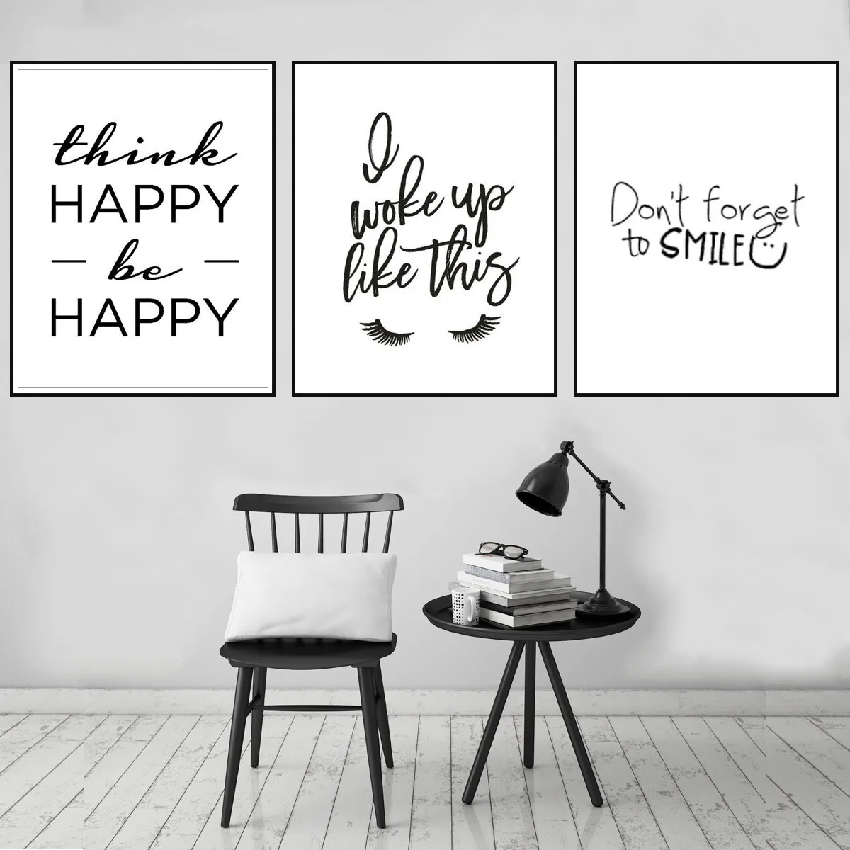 Английские буквы фраз предложение Холст постер картина настенные вешалки