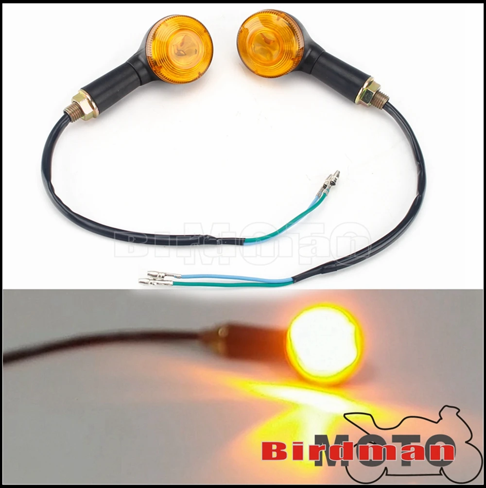 Лампа указателя поворота для мотоцикла светодиодная лампа янтарного цвета Honda