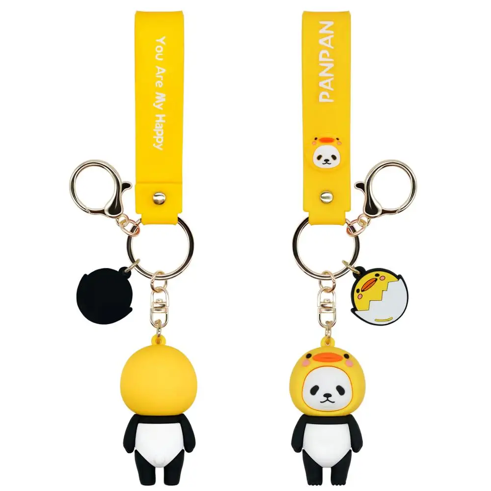 

Animal chicken duck cat keychain Panda Key Chains New Cute Panda Keychain Tourism Souvenir Gifts Key Chains For Bag Car Key Ring