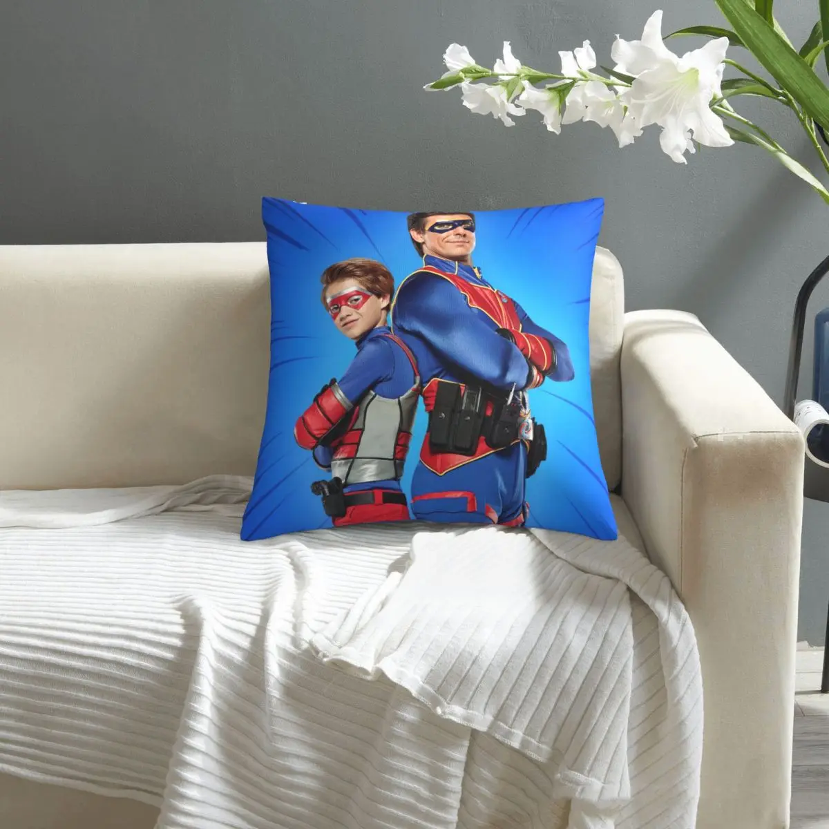 

Henry Danger pattern print Cushion Cover Decorative Pillowcase Chair Seat Square Car Pillow Cover Home Living Textile