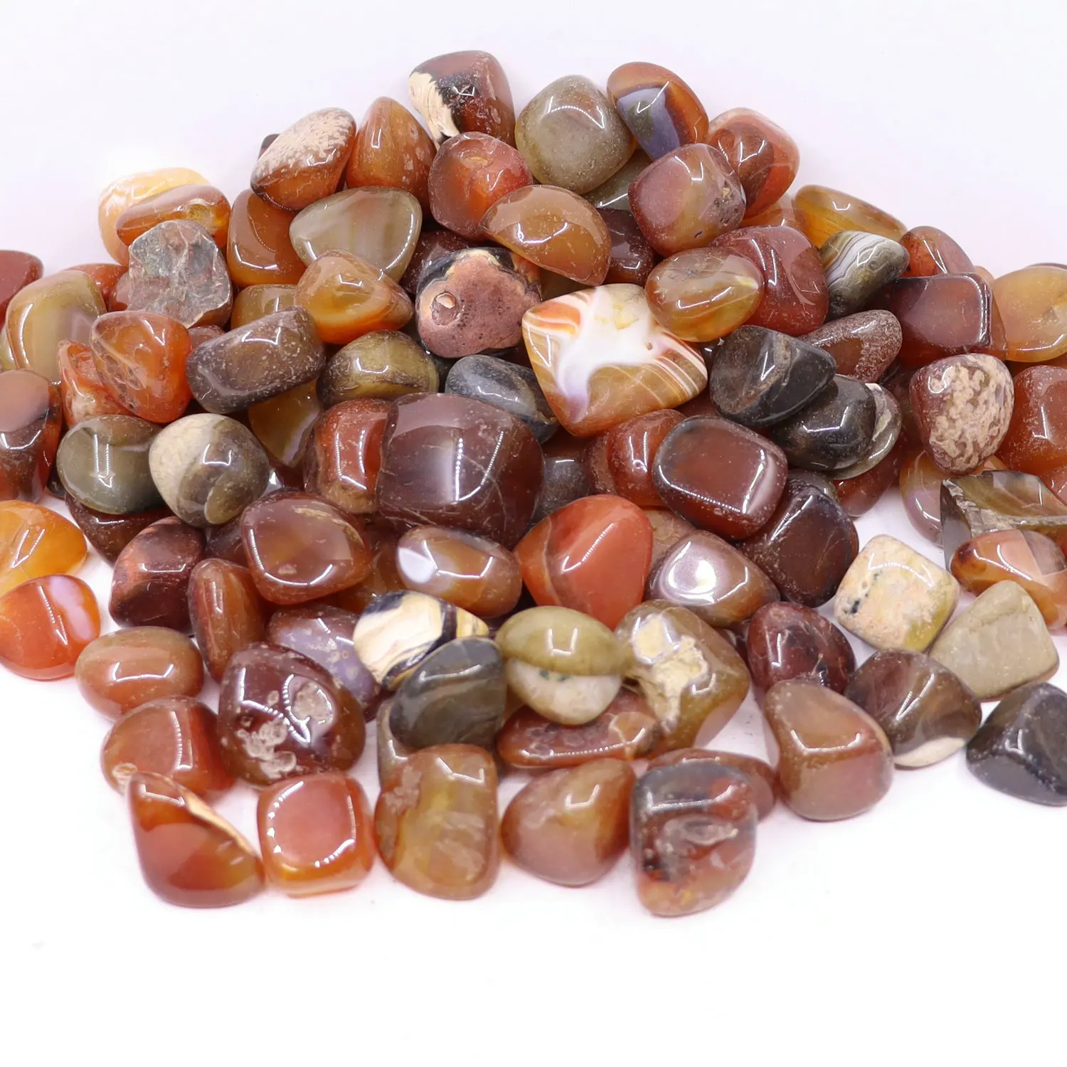 10-20 мм 200 г натуральный красный агатовый гравий образец кристаллический