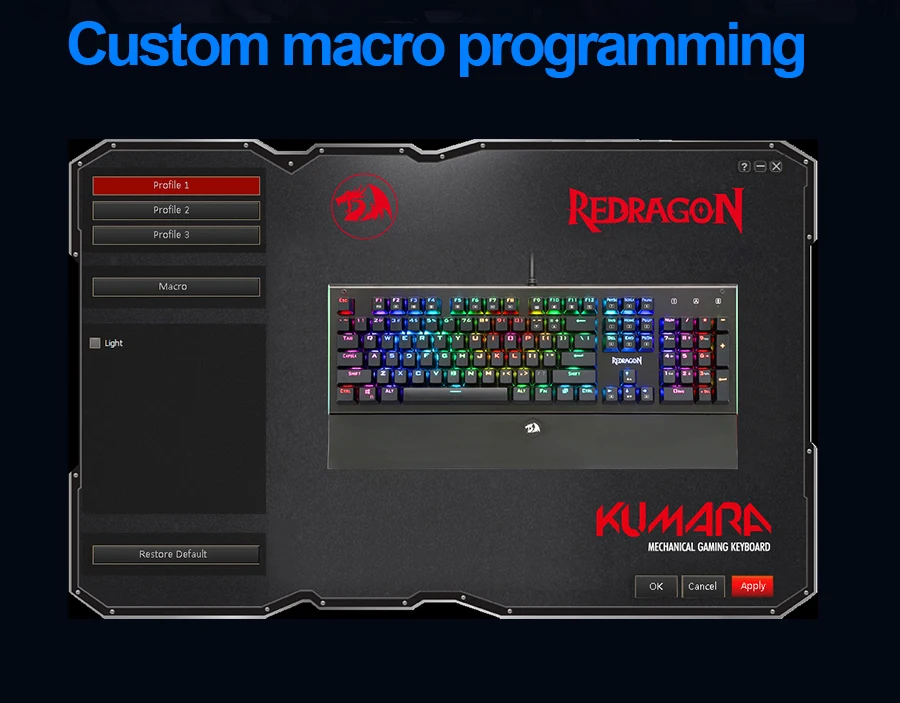 Redragon K569 Rgb алюминиевая USB Механическая игровая клавиатура синий переключатель со светодиодной подсветкой 104 ключ анти-ореолы проводной ПК компьютер геймер